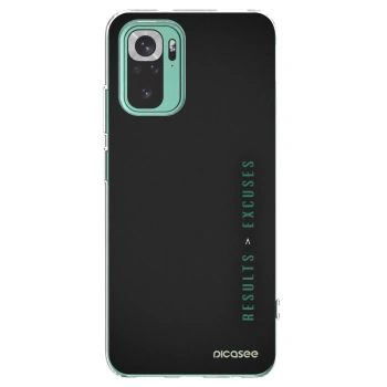 Picasee Xiaomi Redmi Note 10 Pro Hülle - Transparentes Silikon - Results x Excuses