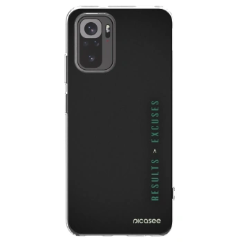 Picasee Xiaomi Redmi Note 10S Hülle - Transparentes Silikon - Results x Excuses