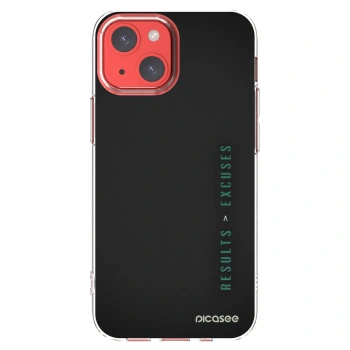 Picasee Apple iPhone 13 mini Hülle - Transparentes Silikon - Results x Excuses