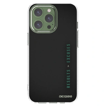 Picasee Apple iPhone 13 Pro Hülle - Transparentes Silikon - Results x Excuses