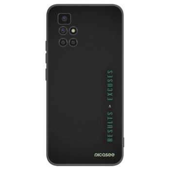 Picasee Xiaomi Redmi 10 Hülle - Schwarzes Silikon - Results x Excuses