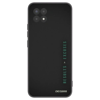 Picasee Realme 8i Hülle - Schwarzes Silikon - Results x Excuses