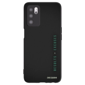Picasee OPPO A16s Hülle - Schwarzes Silikon - Results x Excuses