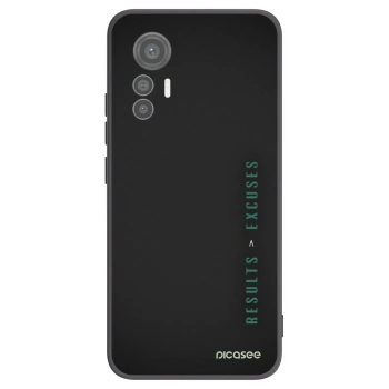 Picasee Xiaomi 12 Lite Hülle - Schwarzes Silikon - Results x Excuses