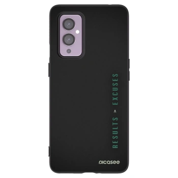 Picasee OnePlus 9 Hülle - Schwarzes Silikon - Results x Excuses