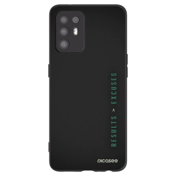 Picasee OPPO A94 5G Hülle - Schwarzes Silikon - Results x Excuses