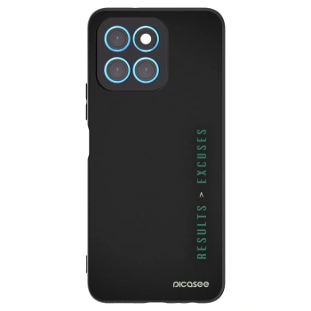 Picasee Honor X8 5G Hülle - Schwarzes Silikon - Results x Excuses