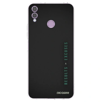 Picasee Honor 8X Hülle - Transparentes Silikon - Results x Excuses