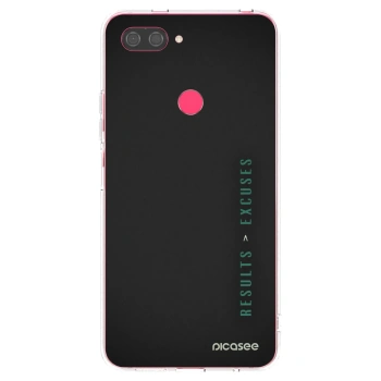 Picasee Xiaomi Mi 8 Lite Hülle - Transparentes Silikon - Results x Excuses