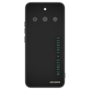 Picasee Realme 11 Pro+ Hülle - Schwarzes Silikon - Results x Excuses