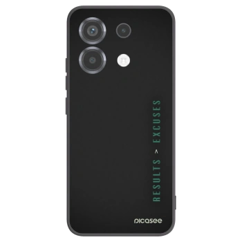 Picasee Xiaomi Poco X6 Hülle - Schwarzes Silikon - Results x Excuses