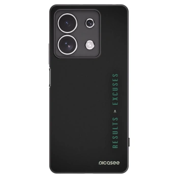 Picasee Xiaomi Redmi Note 13 4G Hülle - Schwarzes Silikon - Results x Excuses