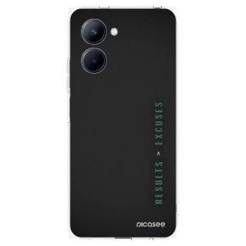 Picasee Realme C33 (2023) Hülle - Transparentes Silikon - Results x Excuses