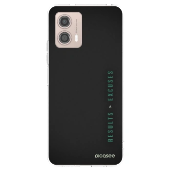 Picasee Motorola Moto G53 5G Hülle - Transparentes Silikon - Results x Excuses