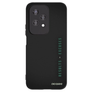 Picasee Honor 200 Lite Hülle - Schwarzes Silikon - Results x Excuses