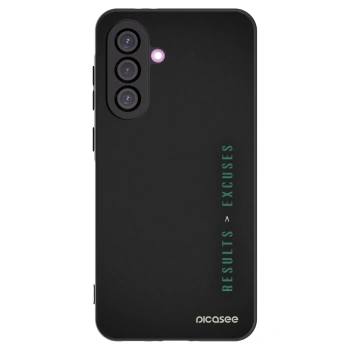 Picasee Samsung Galaxy A36 5G Hülle - Schwarzes Silikon - Results x Excuses