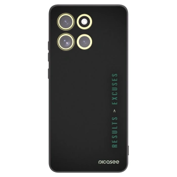 Picasee Motorola Moto G86 5G Hülle - Schwarzes Silikon - Results x Excuses