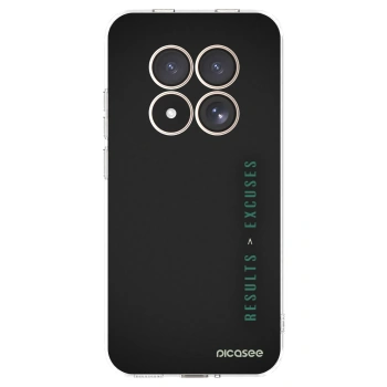 Picasee Xiaomi Redmi Note 15 Pro 4G Hülle - Transparentes Silikon - Results x Excuses