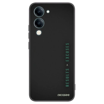 Picasee Vivo Y29s 5G Hülle - Schwarzes Silikon - Results x Excuses
