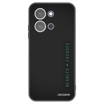 Picasee Xiaomi Redmi 15C 5G Hülle - Schwarzes Silikon - Results x Excuses