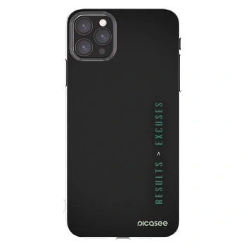 Picasee Apple iPhone 11 Pro Max Hülle - Transparentes Silikon - Results x Excuses