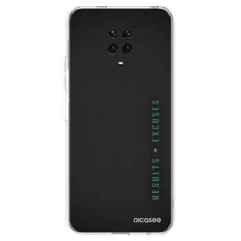 Picasee Xiaomi Redmi Note 9S Hülle - Transparentes Silikon - Results x Excuses