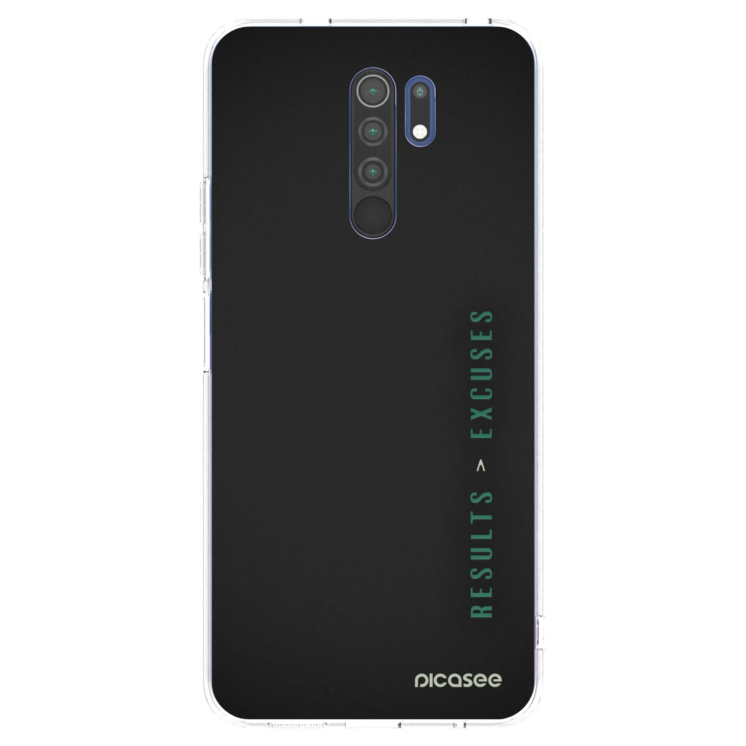Picasee Xiaomi Redmi 9 Hülle - Transparentes Silikon - Results x Excuses