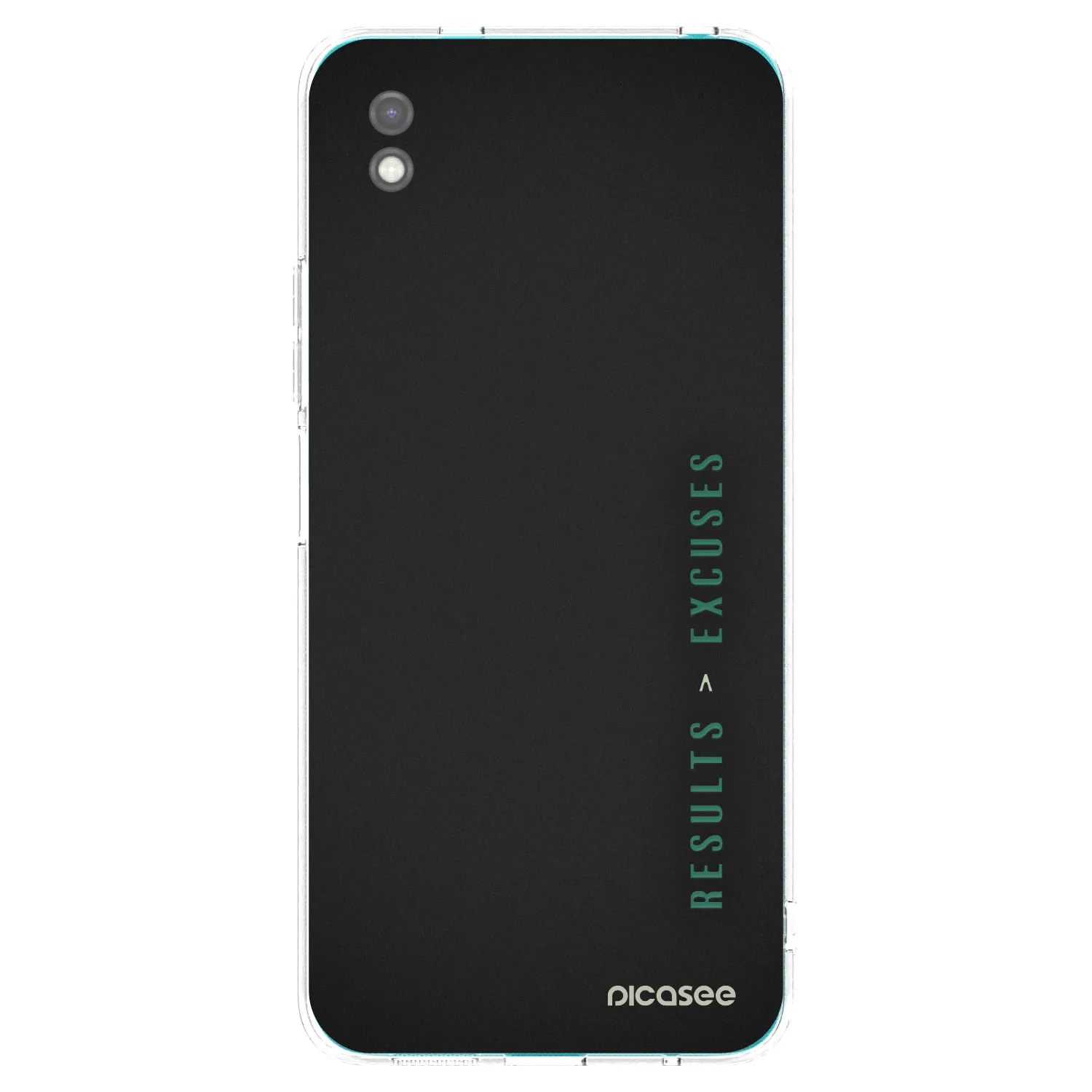 Picasee Xiaomi Redmi 9A Hülle - Schwarzes Silikon - Results x Excuses