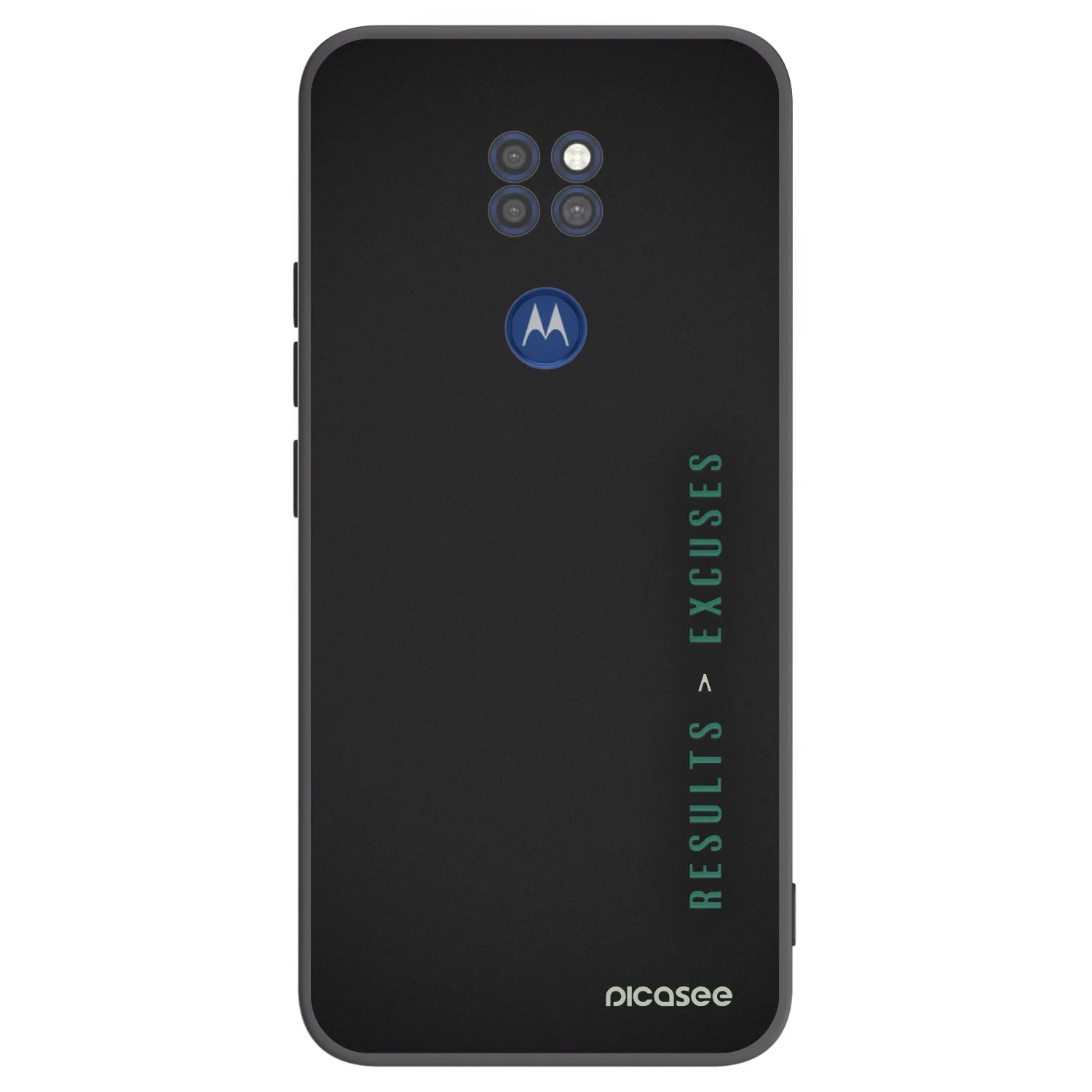 Picasee Motorola Moto G9 Play Hülle - Schwarzes Silikon - Results x Excuses