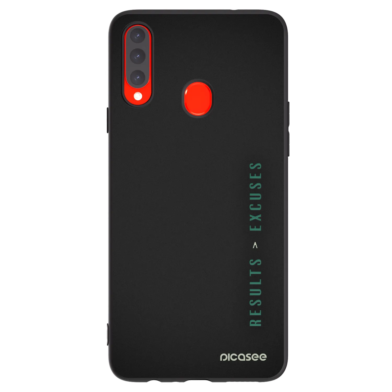 Picasee Samsung Galaxy A20s Hülle - Schwarzes Silikon - Results x Excuses