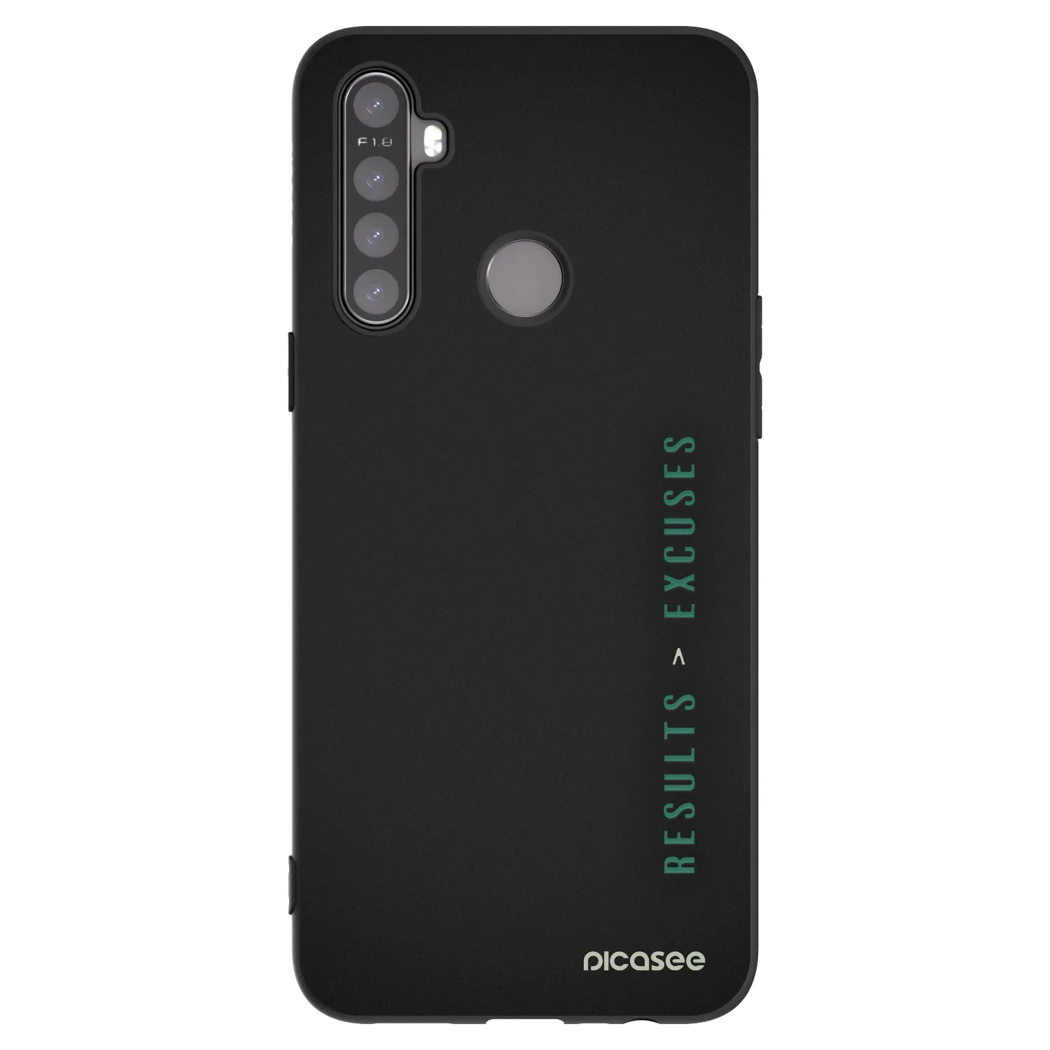 Picasee Realme 6i Hülle - Schwarzes Silikon - Results x Excuses