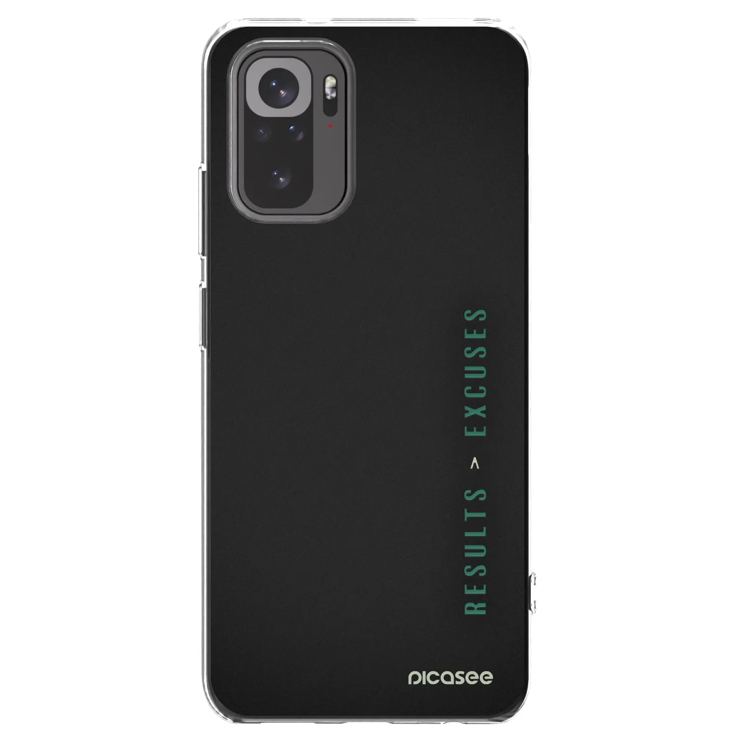 Picasee Xiaomi Redmi Note 10S Hülle - Transparentes Silikon - Results x Excuses