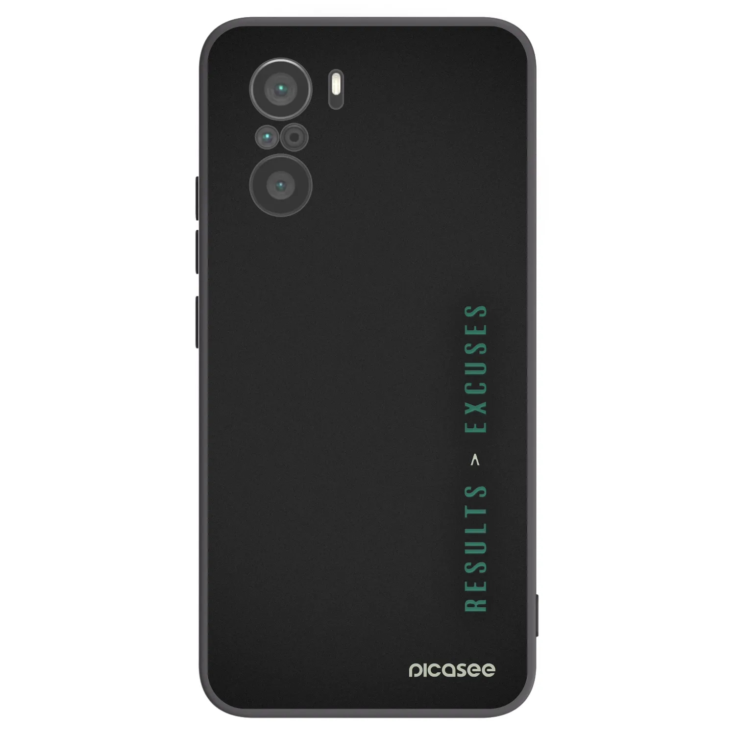 Picasee Xiaomi Poco F3 Hülle - Schwarzes Silikon - Results x Excuses