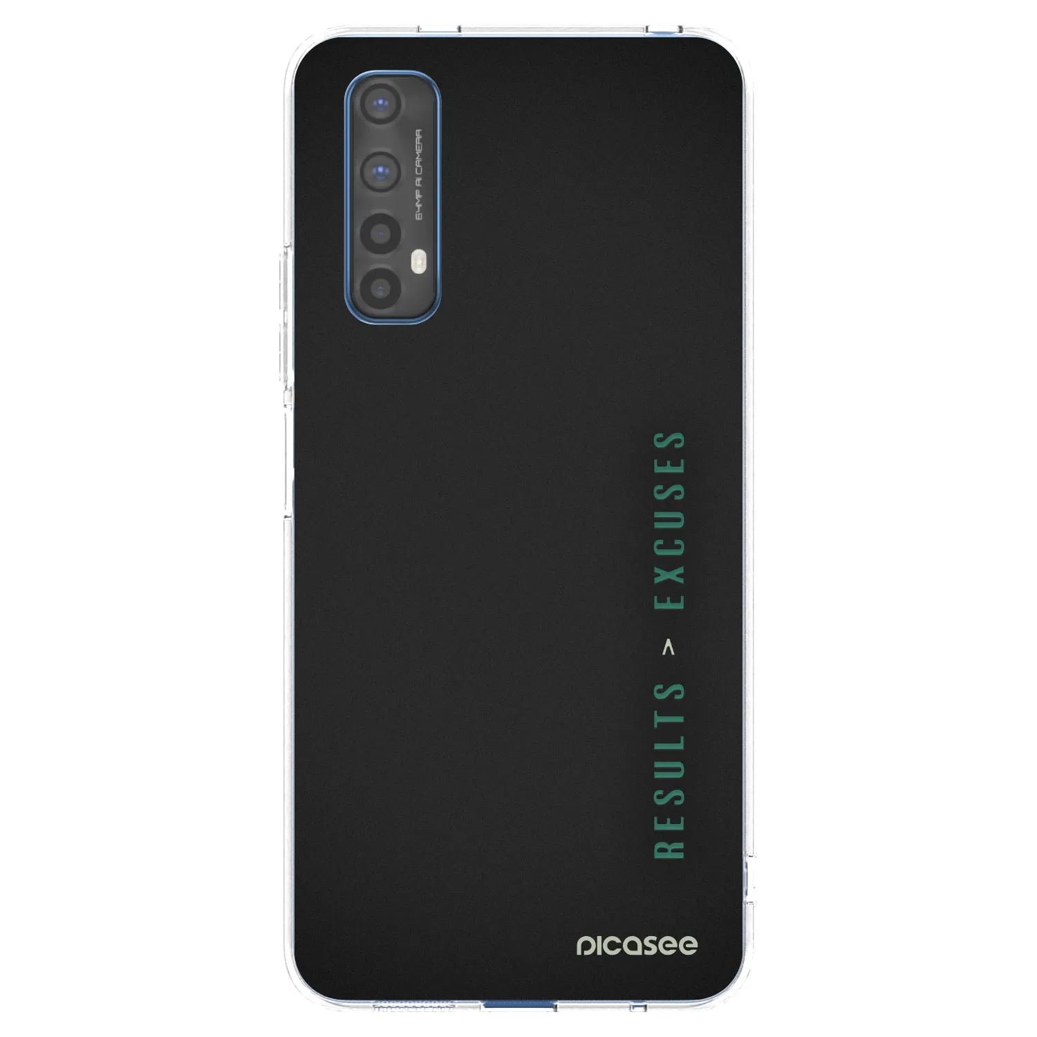 Picasee Realme 7 Hülle - Transparentes Silikon - Results x Excuses