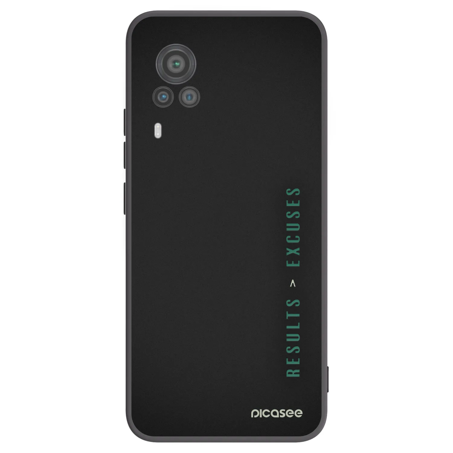 Picasee Vivo X60 Pro 5G Hülle - Schwarzes Silikon - Results x Excuses