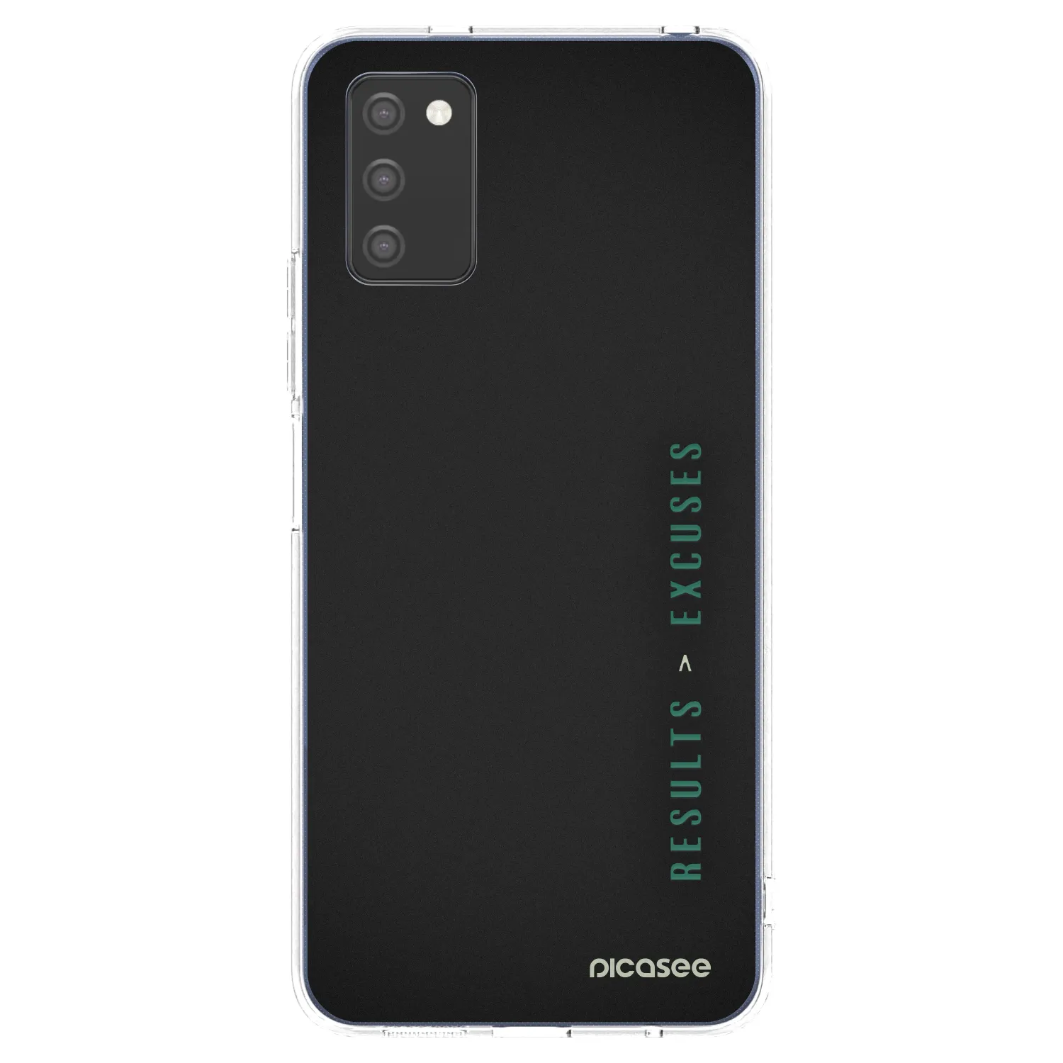 Picasee Samsung Galaxy A03s A037G Hülle - Transparentes Silikon - Results x Excuses