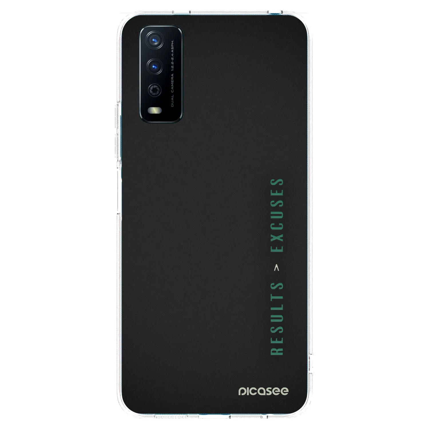 Picasee Vivo Y11s Hülle - Transparentes Silikon - Results x Excuses