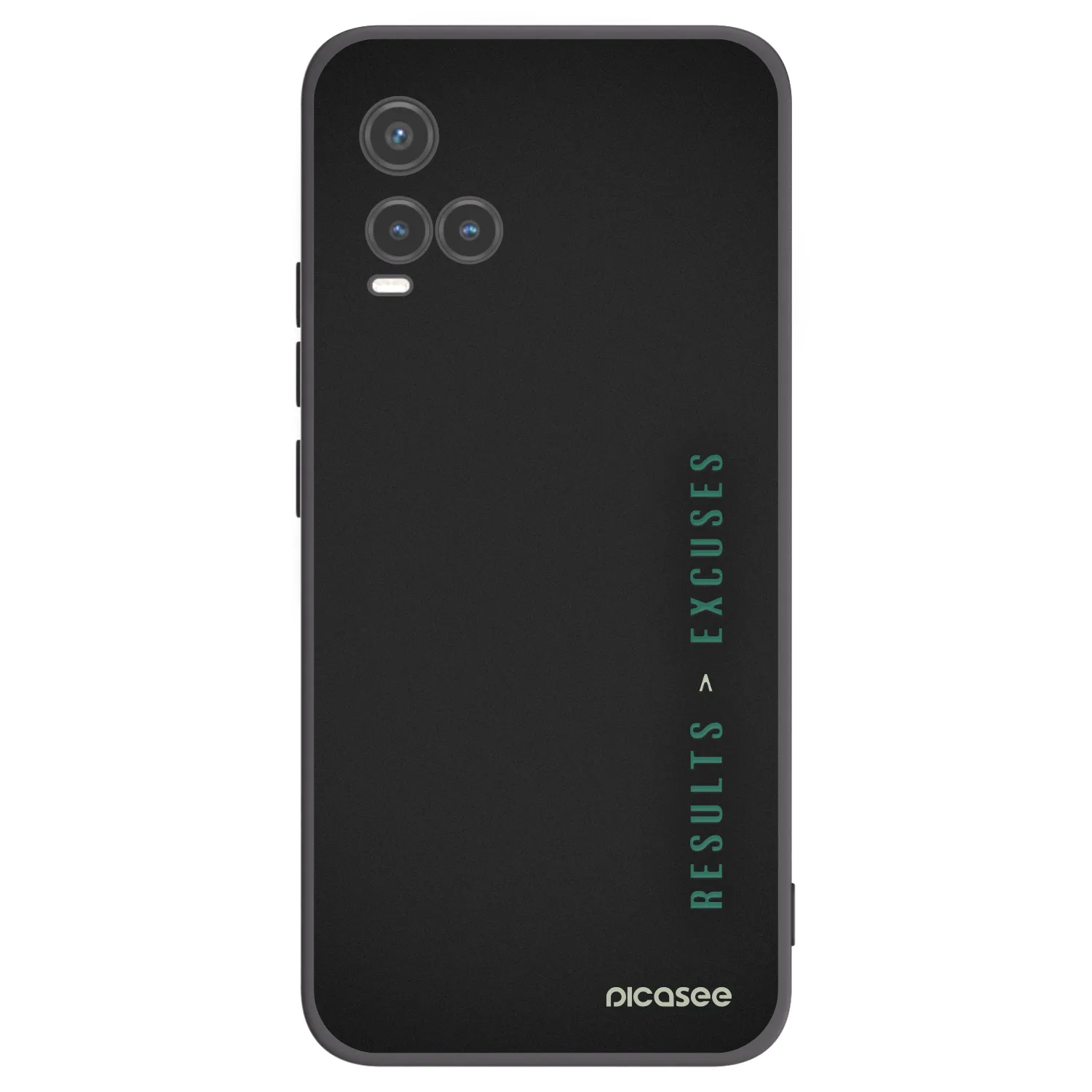 Picasee Vivo Y33s Hülle - Schwarzes Silikon - Results x Excuses