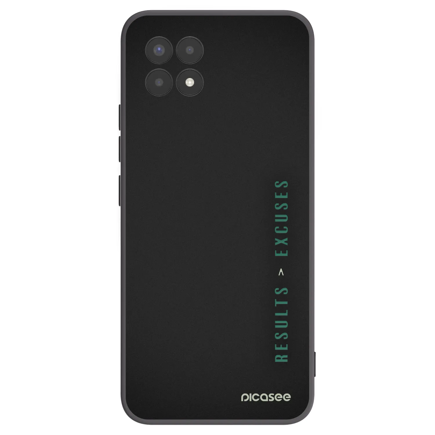 Picasee Realme 8i Hülle - Schwarzes Silikon - Results x Excuses