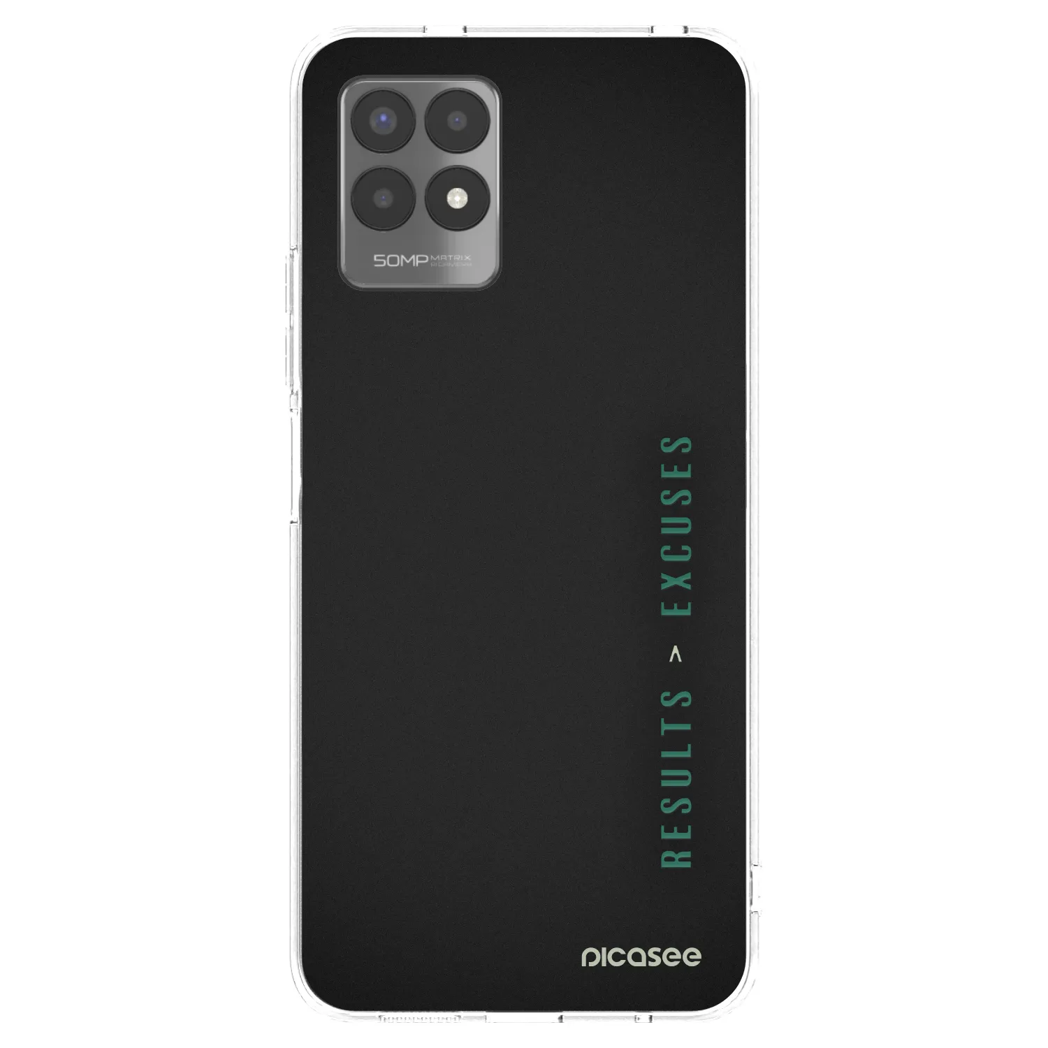 Picasee Realme 8i Hülle - Transparentes Silikon - Results x Excuses