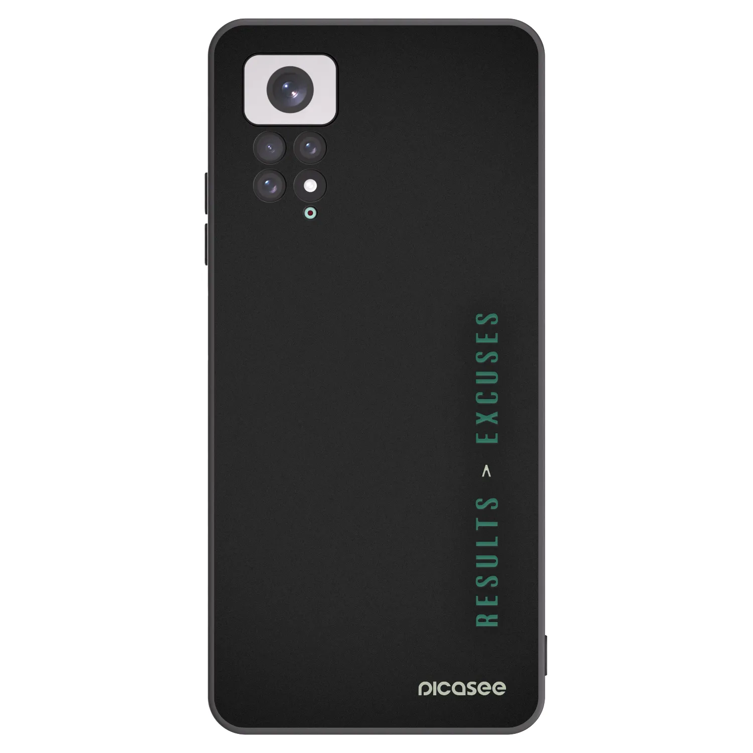 Picasee Xiaomi Redmi Note 11 Hülle - Schwarzes Silikon - Results x Excuses