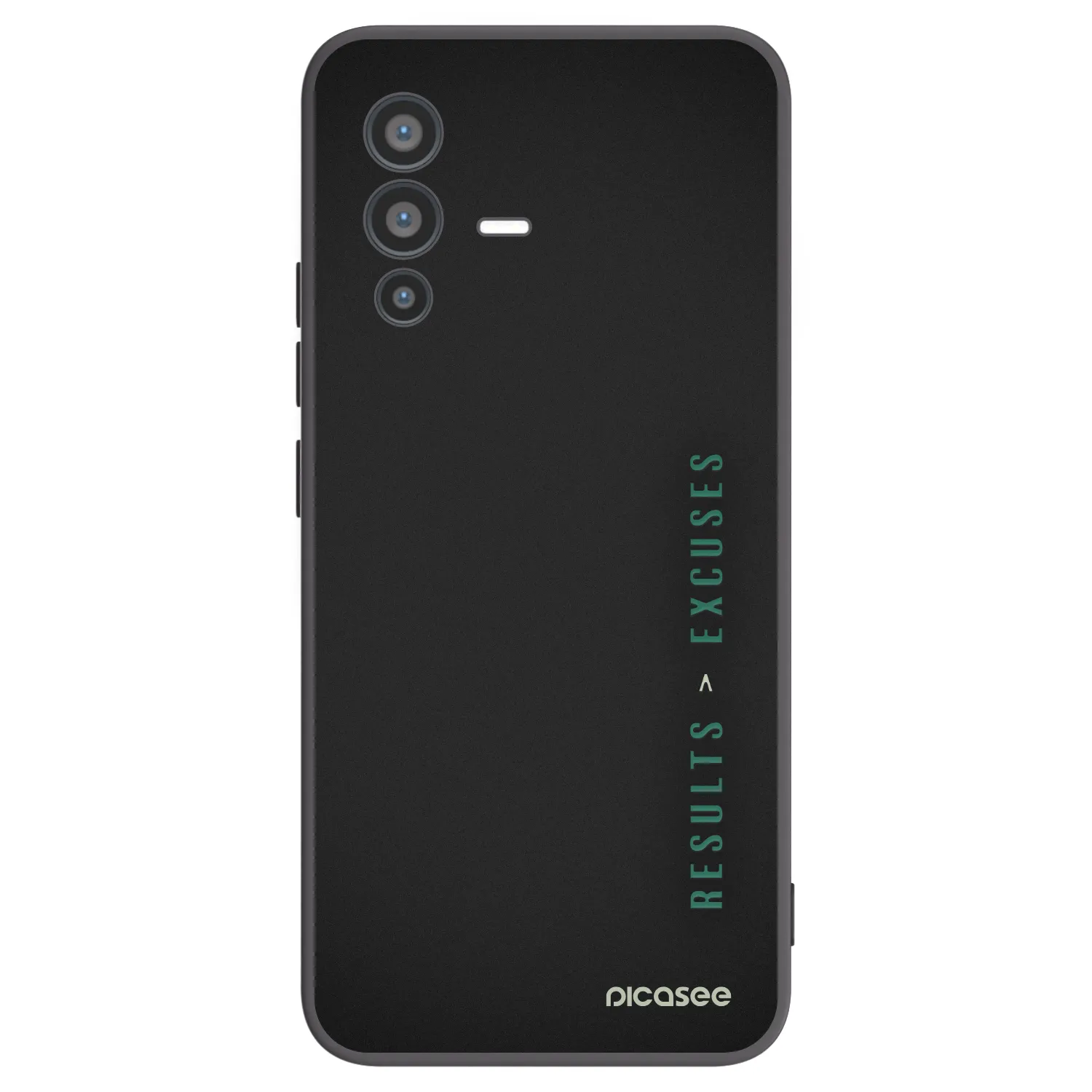 Picasee Vivo V23 5G Hülle - Schwarzes Silikon - Results x Excuses