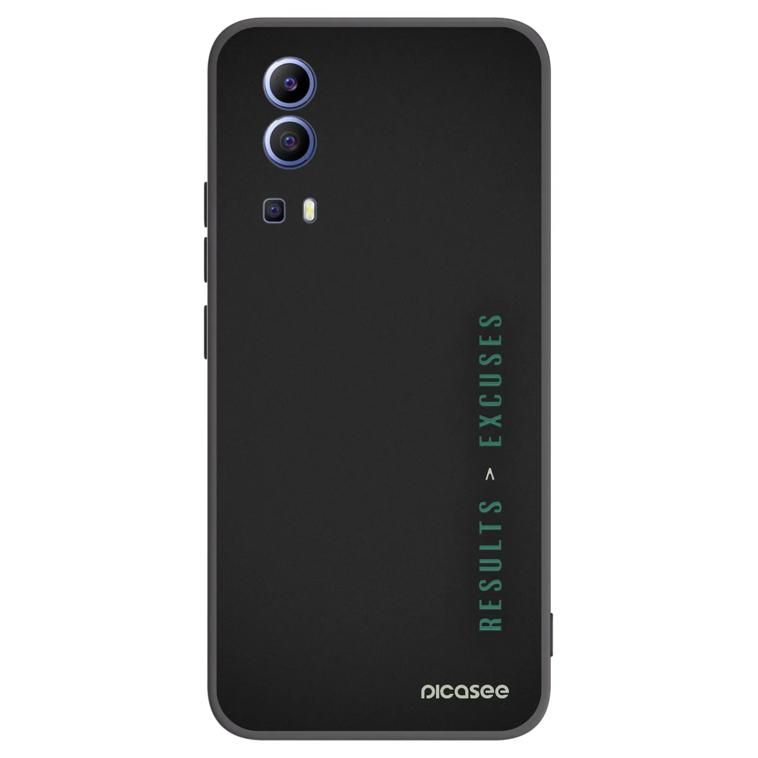 Picasee Vivo Y52 5G Hülle - Schwarzes Silikon - Results x Excuses