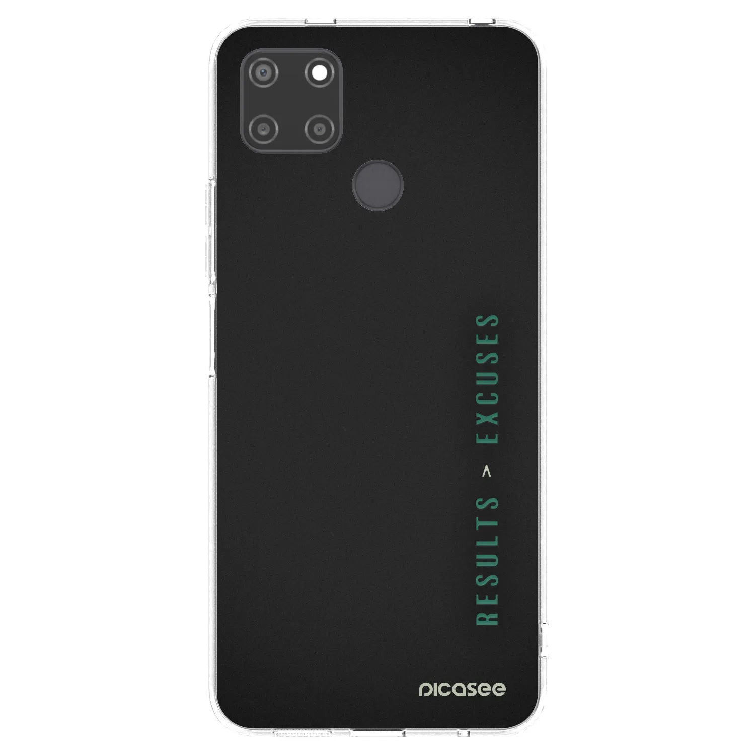 Picasee Realme C21Y Hülle - Transparentes Silikon - Results x Excuses