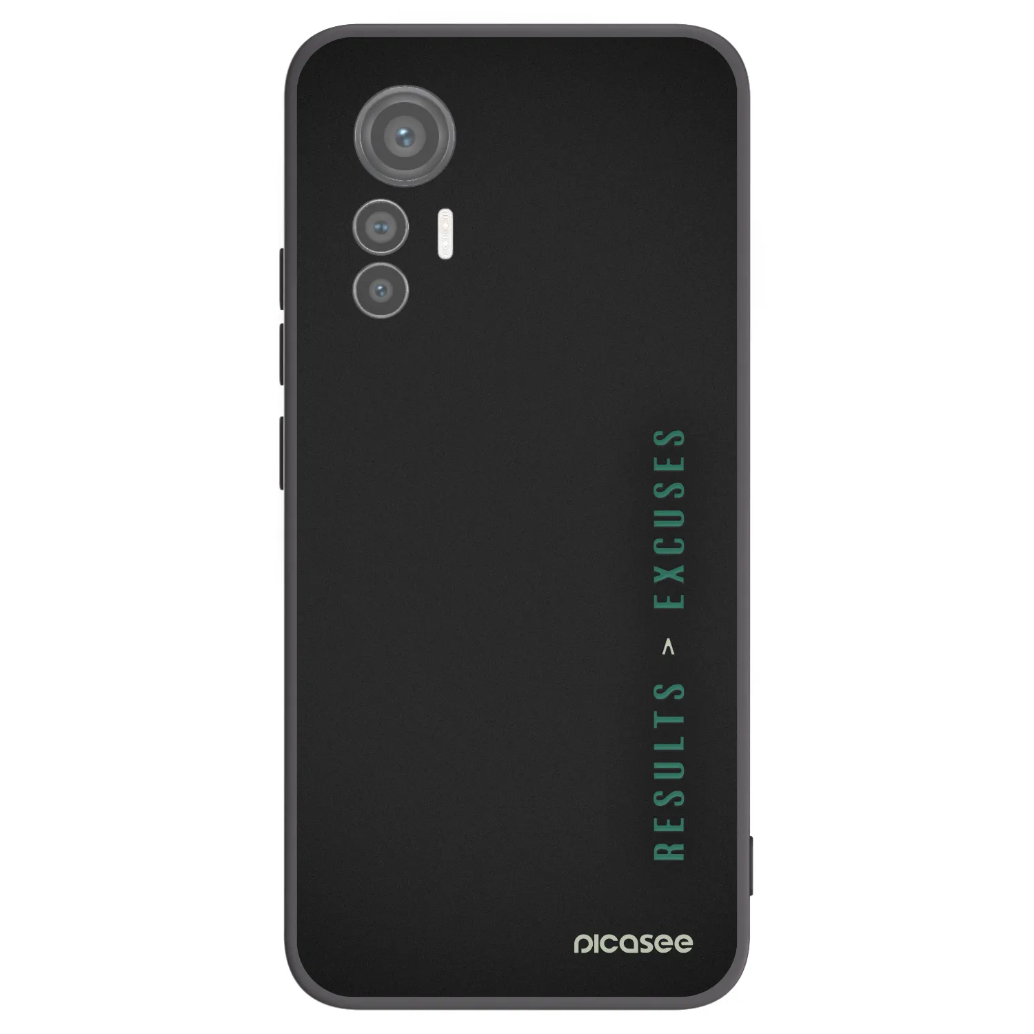 Picasee Xiaomi 12 Lite Hülle - Schwarzes Silikon - Results x Excuses