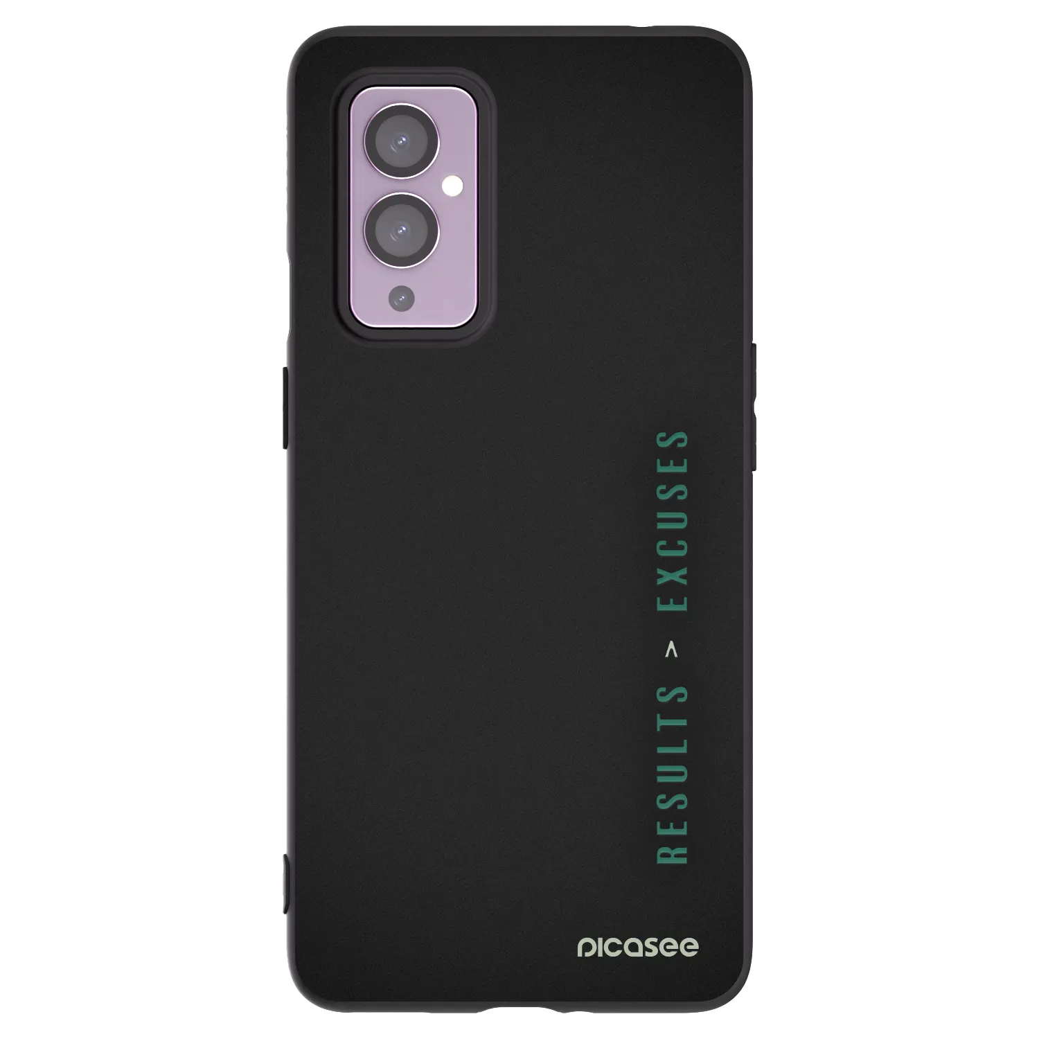 Picasee OnePlus 9 Hülle - Schwarzes Silikon - Results x Excuses