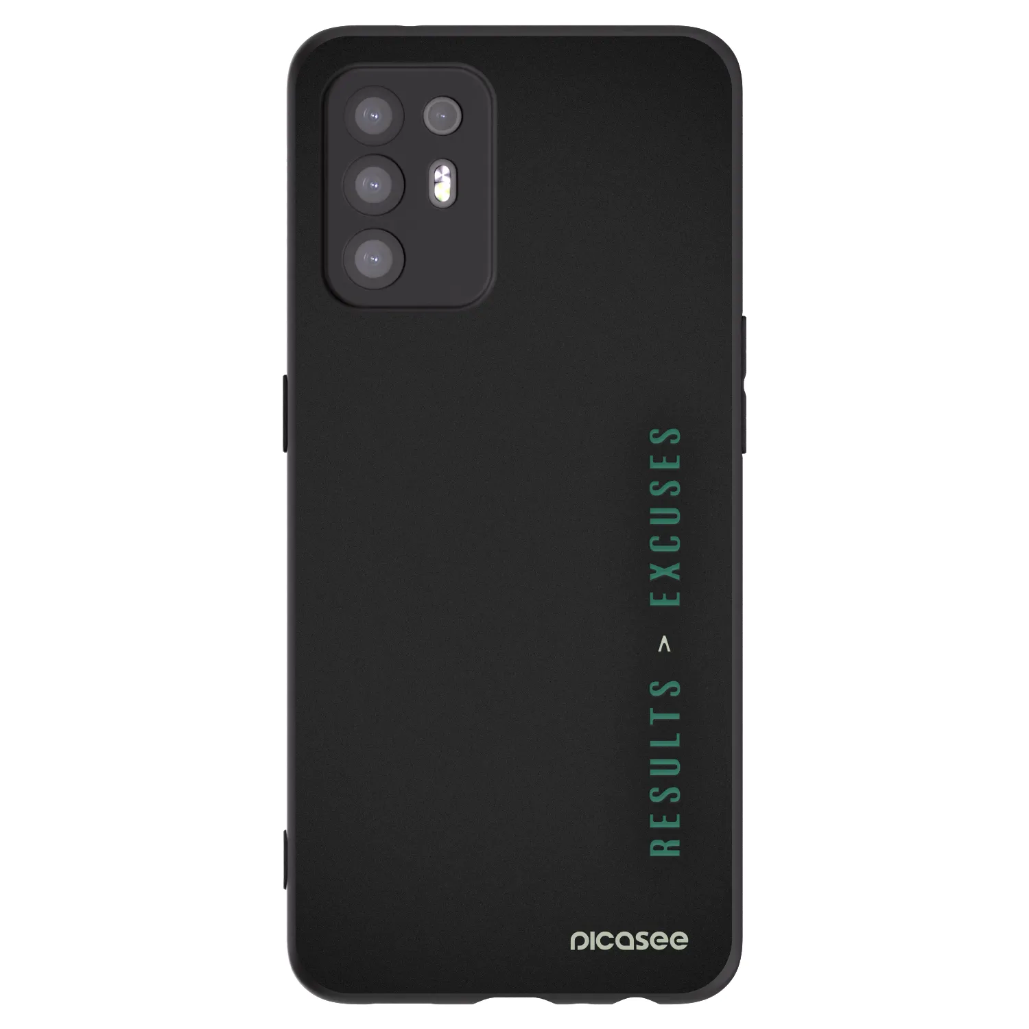 Picasee OPPO A94 5G Hülle - Schwarzes Silikon - Results x Excuses