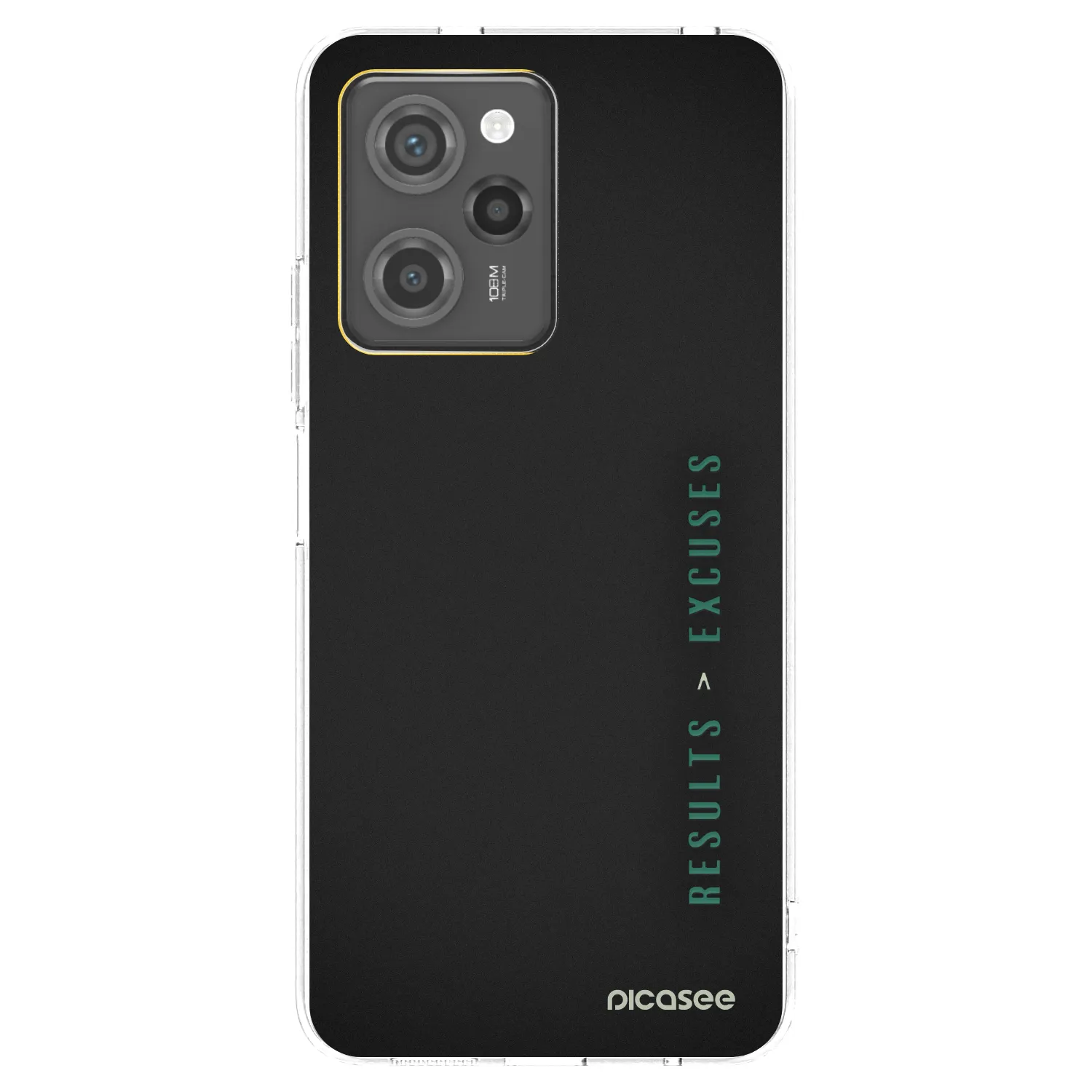 Picasee Xiaomi Poco X5 Pro Hülle - Transparentes Silikon - Results x Excuses