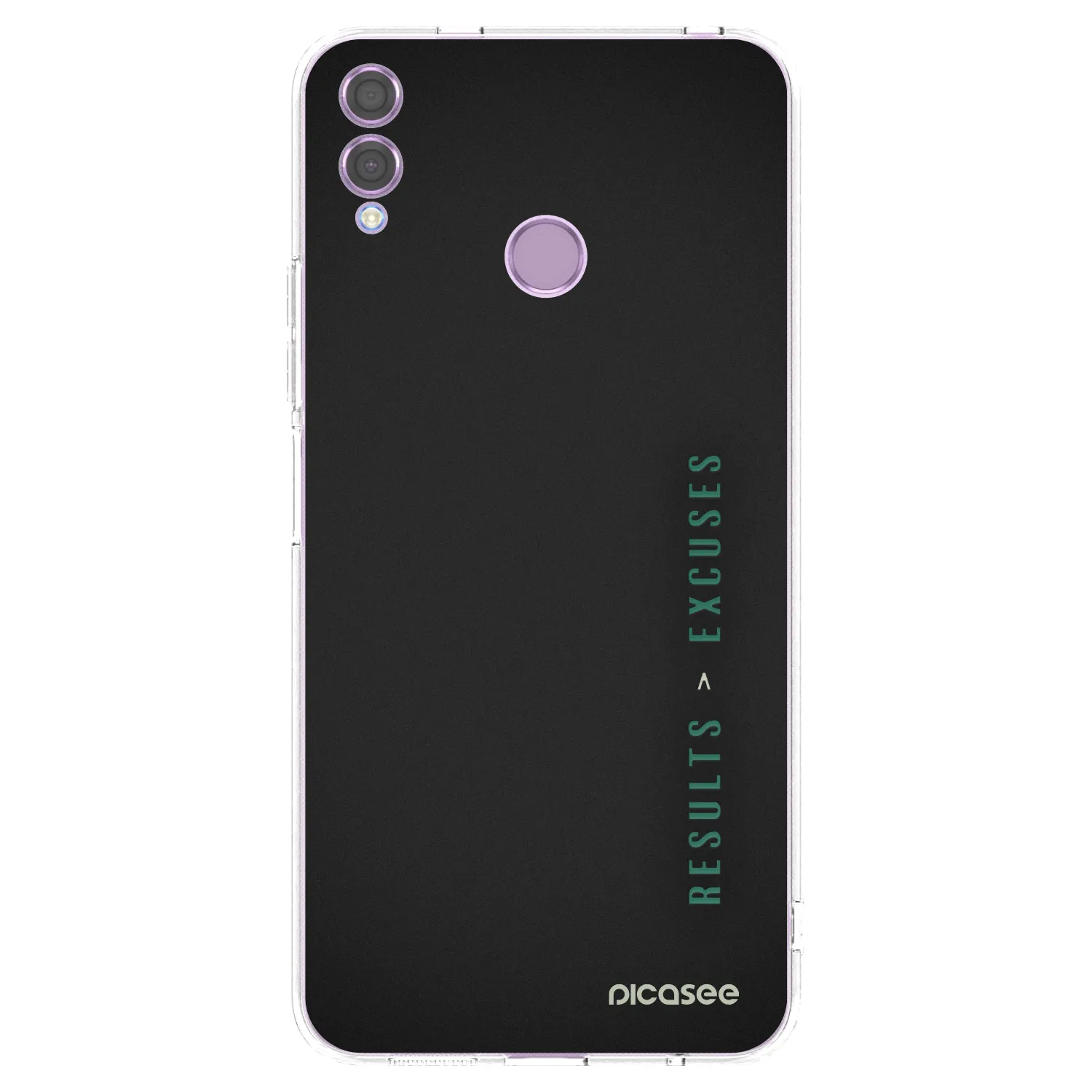 Picasee Honor 8X Hülle - Transparentes Silikon - Results x Excuses