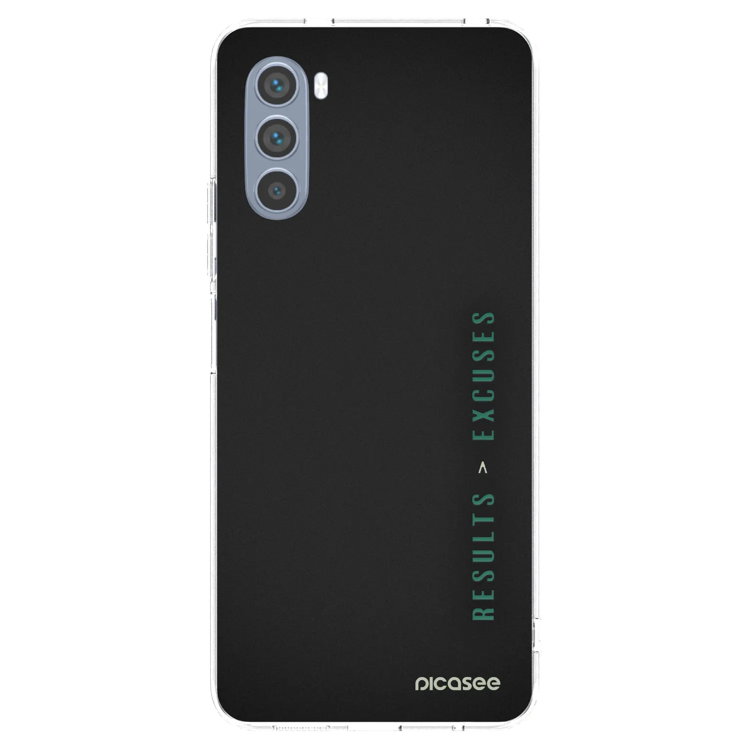 Picasee Motorola Moto G62 Hülle - Transparentes Silikon - Results x Excuses